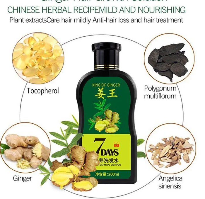 Aichun Beauty Ginger Hair Shampoo 200ml for Healthy Hair in 7 Days - MAT Beauty