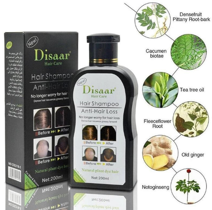 Pack of 2 DISAAR Hair Growth Oil Shampoo – 2 In 1 Essential Oil & Anti-Hair Loss Formula - MAT Beauty