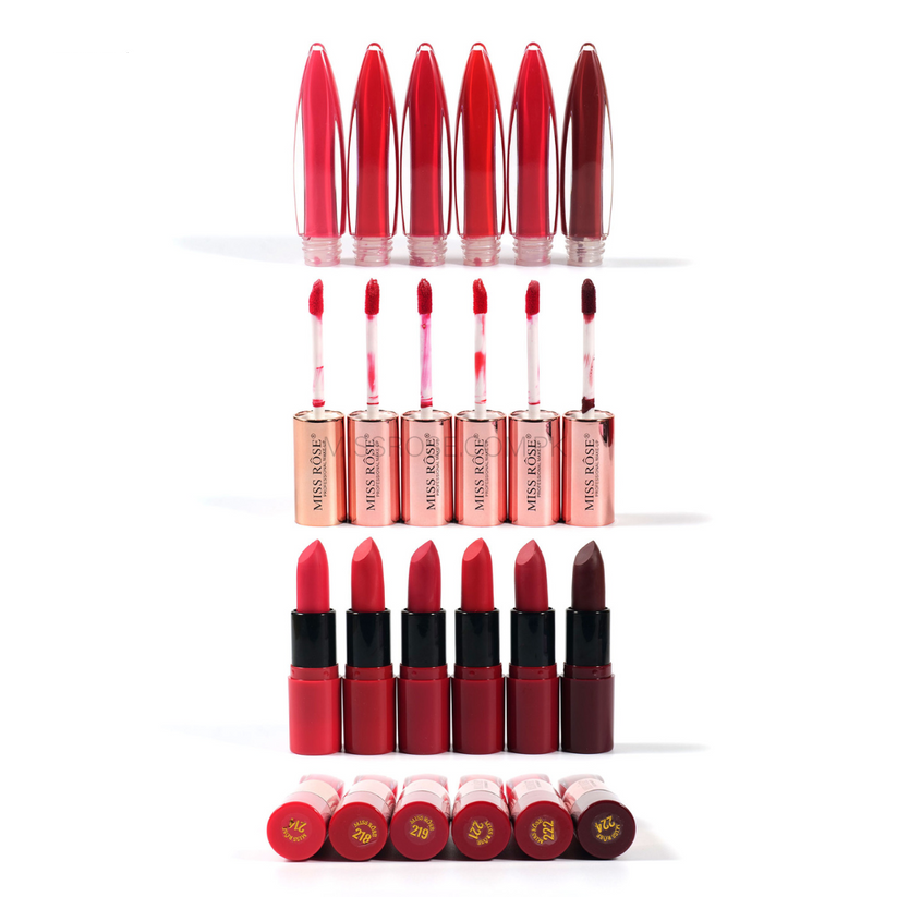 Miss Rose Dual-Ended Matte Lipstick & Lip Gloss for All-Day Wear - MAT Beauty
