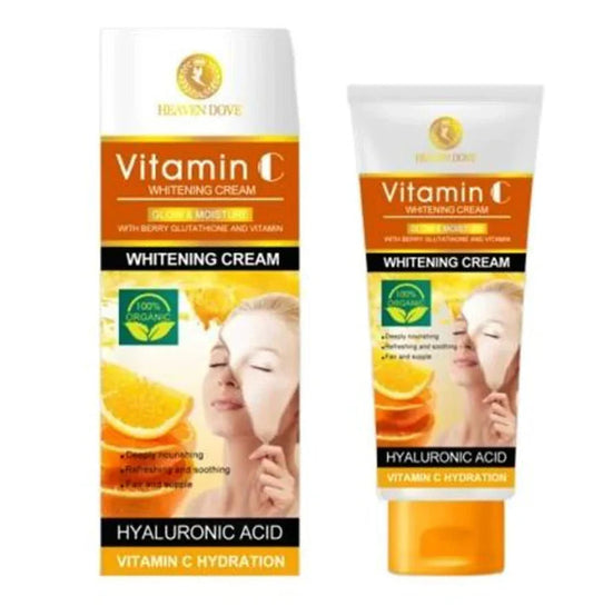 Heaven Dove Skin Whitening Cream with Vitamin C - 120 Ml Glow and Moisture Formula - MAT Beauty