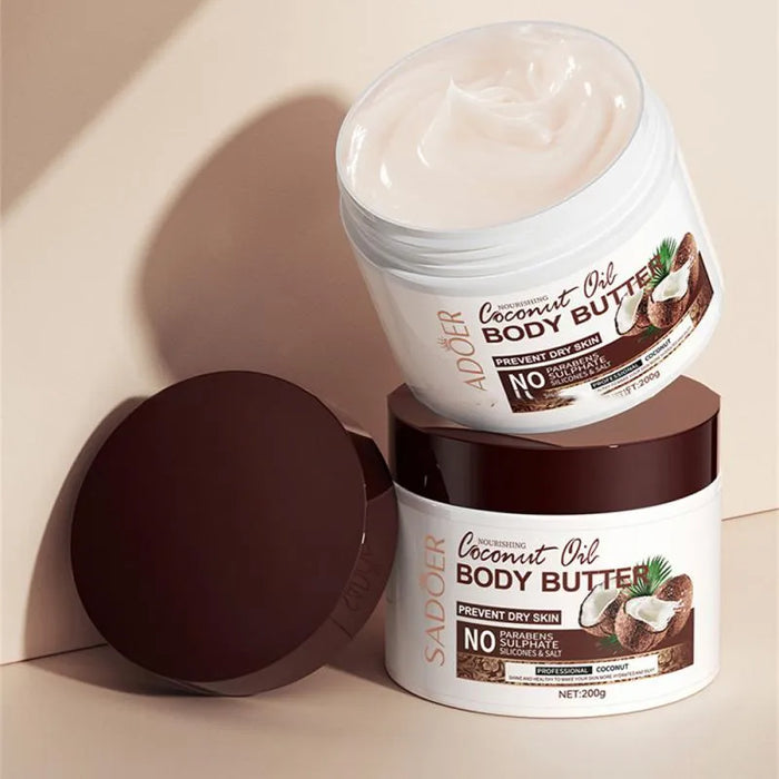 SADOER Coconut Moisturizing Body Butter for Deep Hydration 200g - MAT Beauty