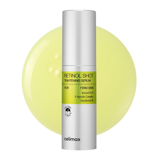 Celimax Retinol Tightening Serum | Anti-Aging Formula with Pure Vitamin A Retinol, Peptide, Pore Minimizer for Firmer Skin, Reduces Wrinkles & Fine Lines, 30ml