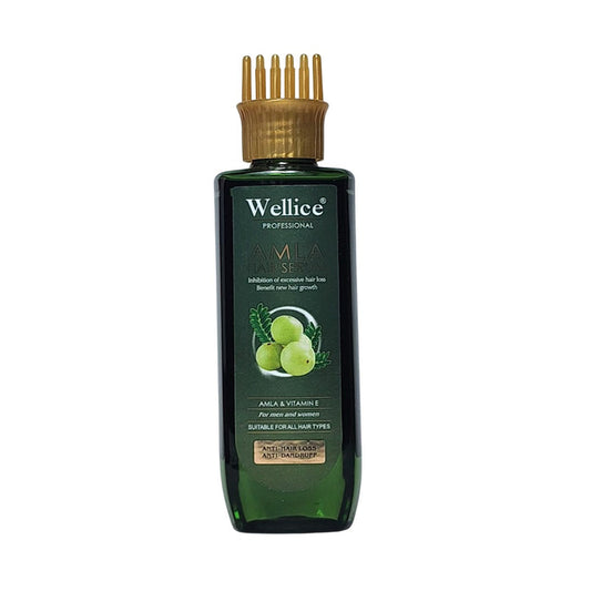 Wellice Amla Hair Serum for Hair Loss & Anti Dandruff with Comb Head 200ml - MAT Beauty