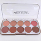 Miss Rose 10-Color Blushers Palette for Flawless Glow - Miss Rose Blush Palette - MAT Beauty