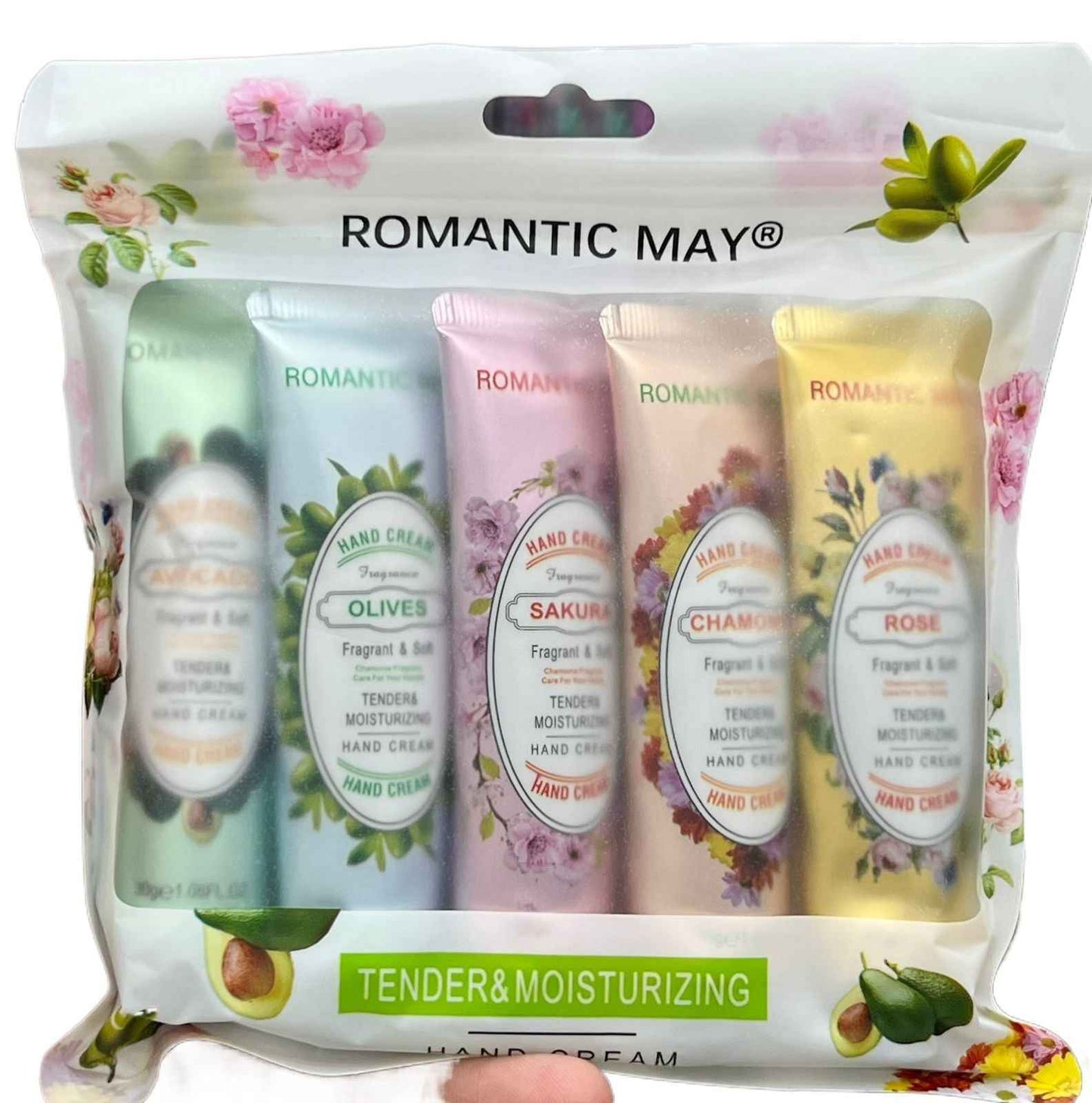 - Floral Hand Cream Collection – Avocado, Sakura, Rose & More  ROMANTIC MAY