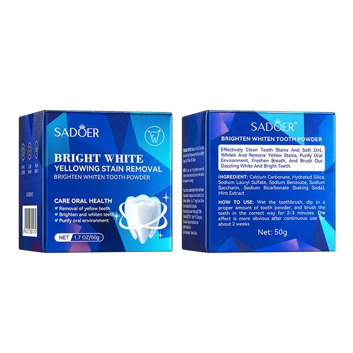 Sadoer Tooth Cleaning Powder 50g for Bright White Oral Cavity - MAT Beauty