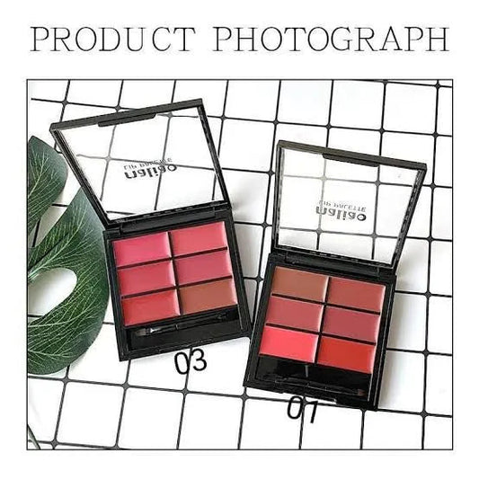 Malioa Lip Palette 6 Colors for Women 9g - MAT Beauty