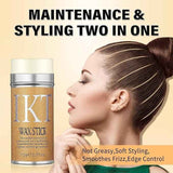 IKT Hair Wax Stick for Wigs, Edge Control Slick Stick Hair Pomade 2.7Oz Stick Non Greasy Styling Wax, Temporary Hair Styling Product For Edge Frizz Hair Pocket Size