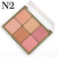 Miss Rose 6 Color Square Face Palette - All in One Miss Rose Face Palette - MAT Beauty