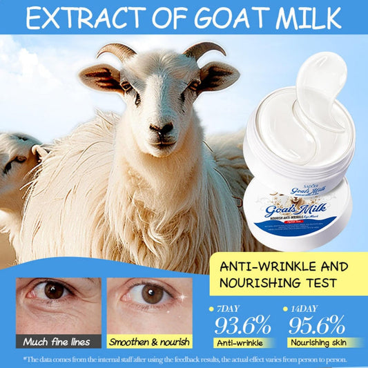 SADOER Goat Milk Eye Mask - Moisturizing & Whitening Natural Goat Milk Extract, 80g (60PCS/30pairs) - MAT Beauty