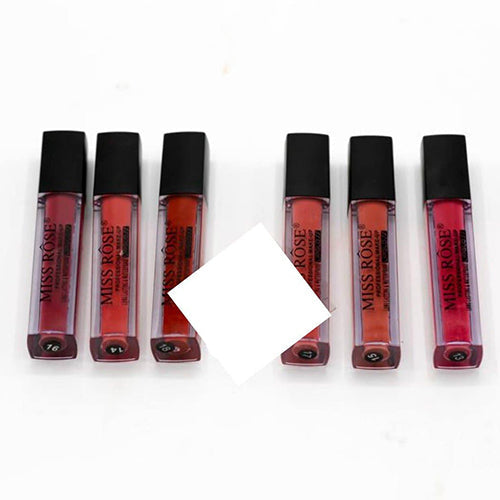 MISS ROSE Liquid Matte Lip Gloss Set of 6 - MAT Beauty