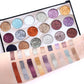 MISS ROSE Glitter Eyeshadow Palette - 18-Color Sequin Sparkle Collection - MAT Beauty