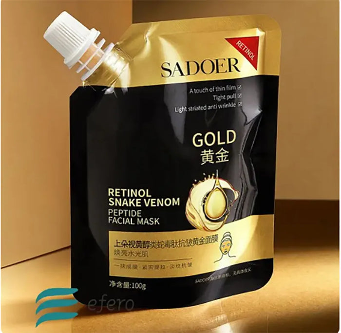 Sadoer Venom Gold Mask Retinol Peptide Facial Mask 100g for Youthful Skin - MAT Beauty