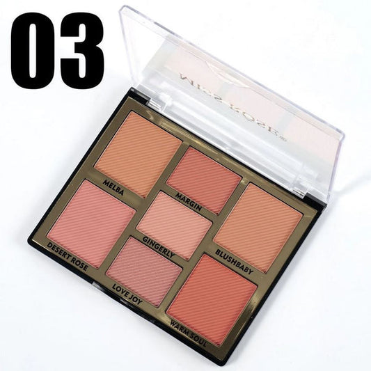 Miss Rose Face Palette - 7 Color Versatile Makeup Essentials - MAT Beauty