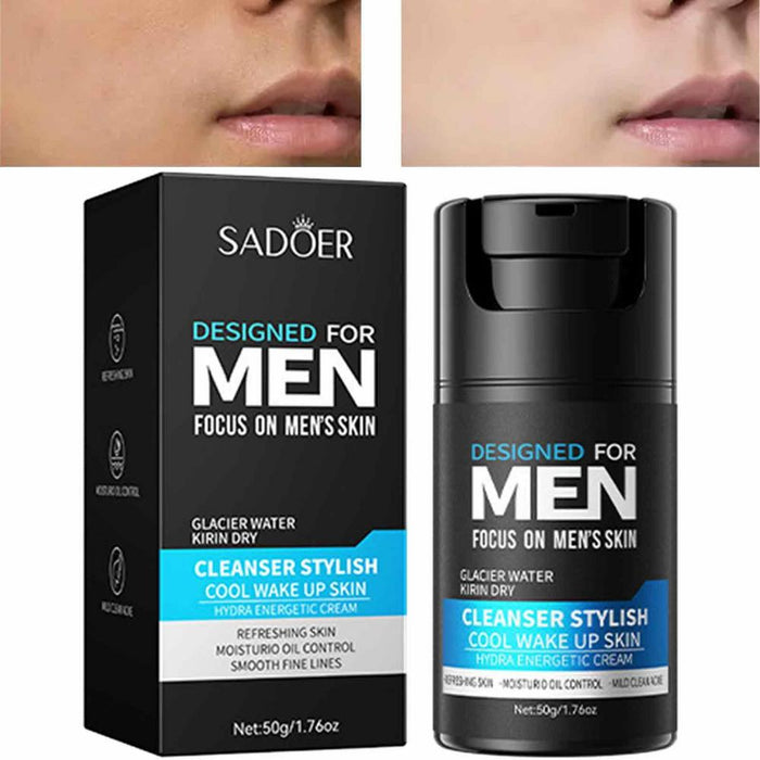 Sadoer Men's Anti-Aging Face Cream for Firming, Fine Line Removal, and Skin Repair - 50g Moisturizer and Facial Oil Control - MAT Beauty