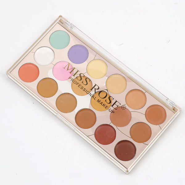Miss Rose Concealer Palette - 18 Color Flawless Contouring and Coverage Solution - MAT Beauty