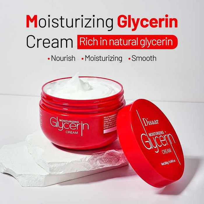 Disaar Glycerin Moisturizer for Dry Skin 280G - Natural Face Care Cream for Quick Relief from Dryness - MAT Beauty