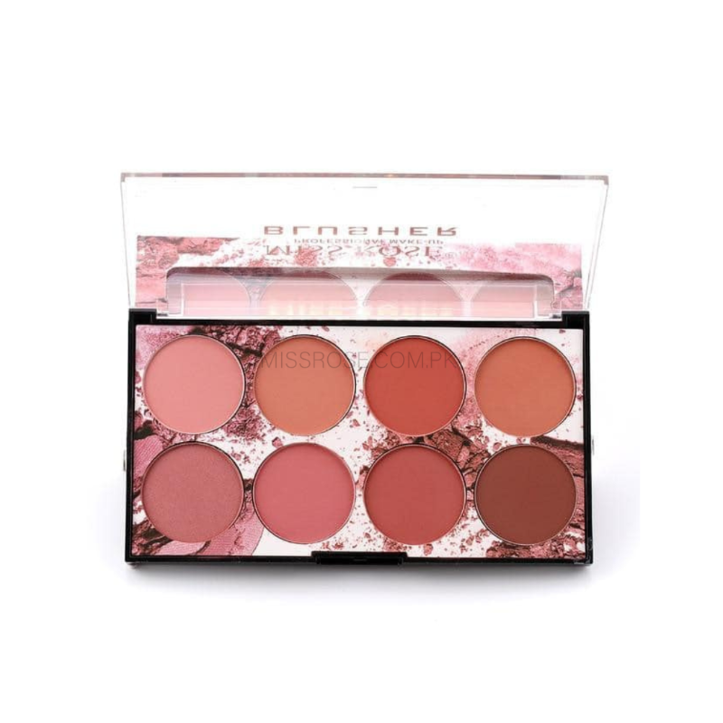 Miss Rose Blush Palette - 8 Color Blush Palette for Radiant Cheeks - MAT Beauty
