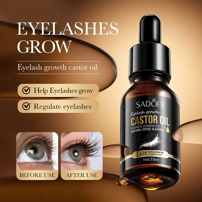 Sadoer Castor Oil Eyelash Serum for Lengthening - 15ml - MAT Beauty
