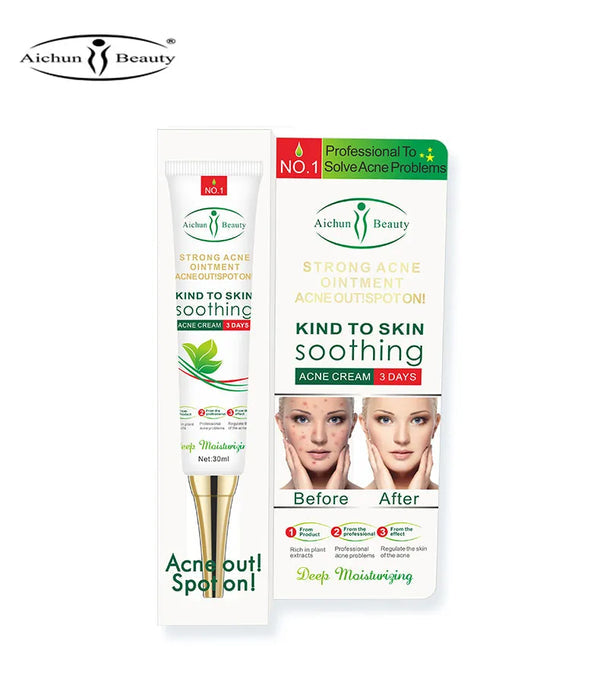 Aichun Beauty Acne Cream 30ml - Effective Pimple Remover and Acne Treatment for Clear Skin - MAT Beauty