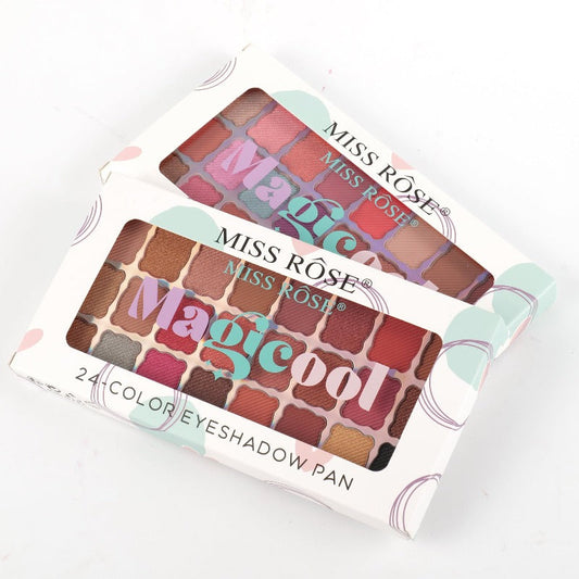 Missrose Eyeshadow Palette - 24 Magicool Shades for All-Day Glam - MAT Beauty