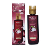 Wellice Onion Collagen Hair Serum with Comb Head - Anti Hair Loss & Dandruff Treatment - 200ml - MAT Beauty
