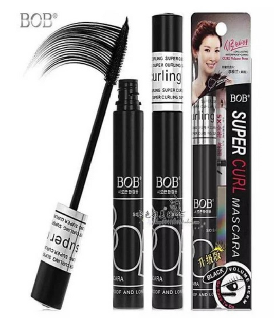 BOB Super Curl Waterproof Mascara – Black Volume Texture for Long-Lasting Wear