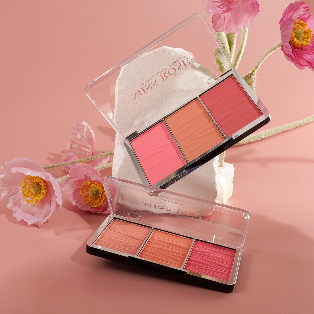 Missrose Triple Glow Blush Palette for Radiant Skin - MAT Beauty
