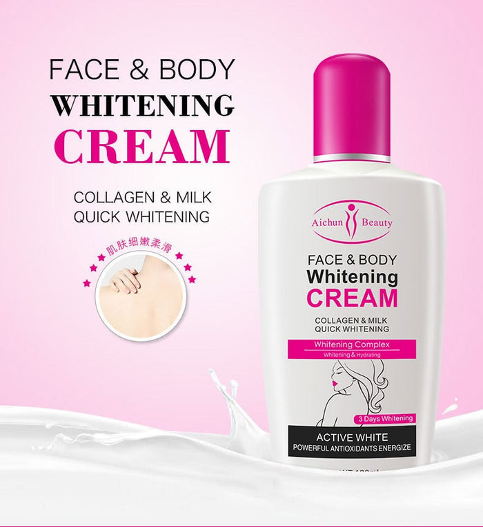 Aichun Beauty Collagen Milk Lotion Face & Body Cream 120ml - MAT Beauty