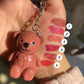 Teddy Bear Lip Gloss Keychain - Trendy Matte Makeup for Your Lips - MAT Beauty