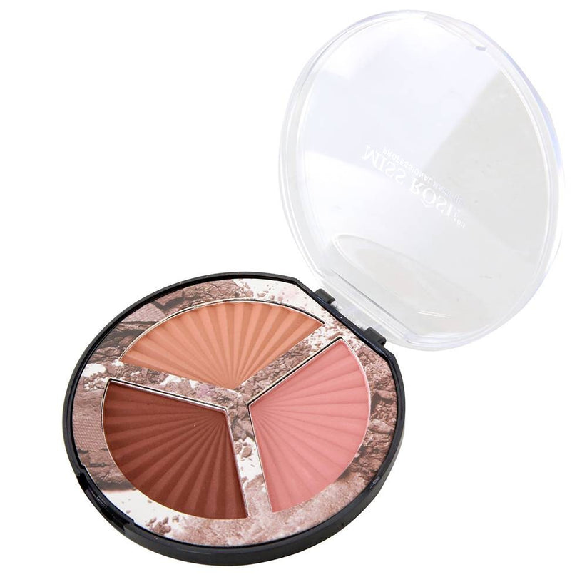Miss Rose 3 Color Blush for a Flawless Glow - MAT Beauty