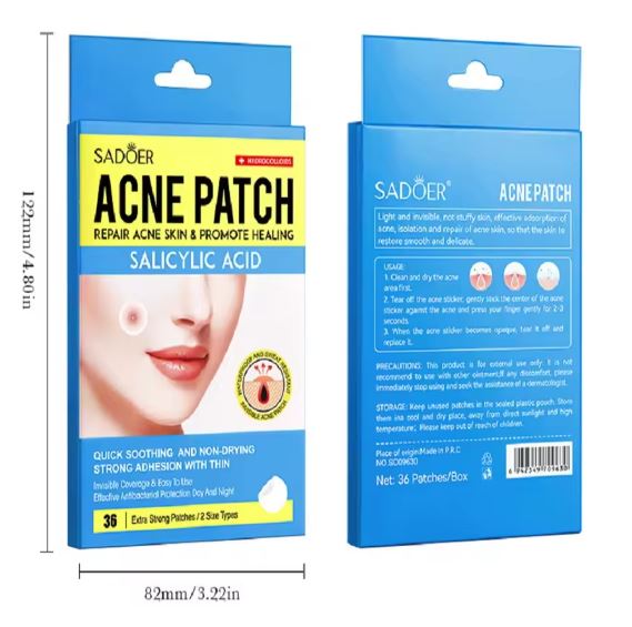 Sadoer Salicylic Acid Acne Patch for Invisible Pimple Repair and Clearer Skin - MAT Beauty