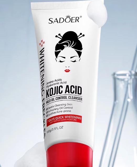 SADOER Facial Cleanser for Oily Skin - Best Skin Mild Cleansing Moisturizer with Niacinamide & Kojic Acid for Whitening and Control - MAT Beauty
