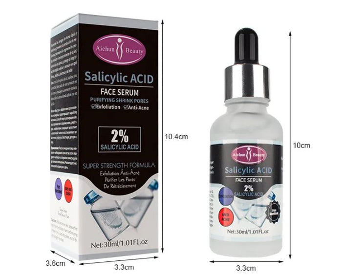 AICHUN BEAUTY Salicylic Acid Face Serum for Purifying, Shrink Pores, Exfoliation, Anti-Acne Skin Care 30ml - MAT Beauty