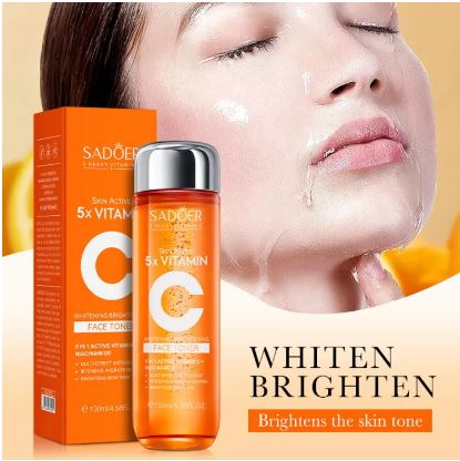 SADOER Vitamin C Face Toner 5X Heavy Whitening Active 130ml - MAT Beauty