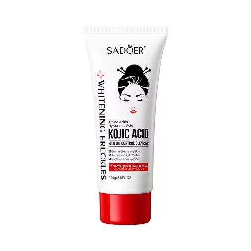 SADOER Facial Cleanser for Oily Skin - Best Skin Mild Cleansing Moisturizer with Niacinamide & Kojic Acid for Whitening and Control - MAT Beauty