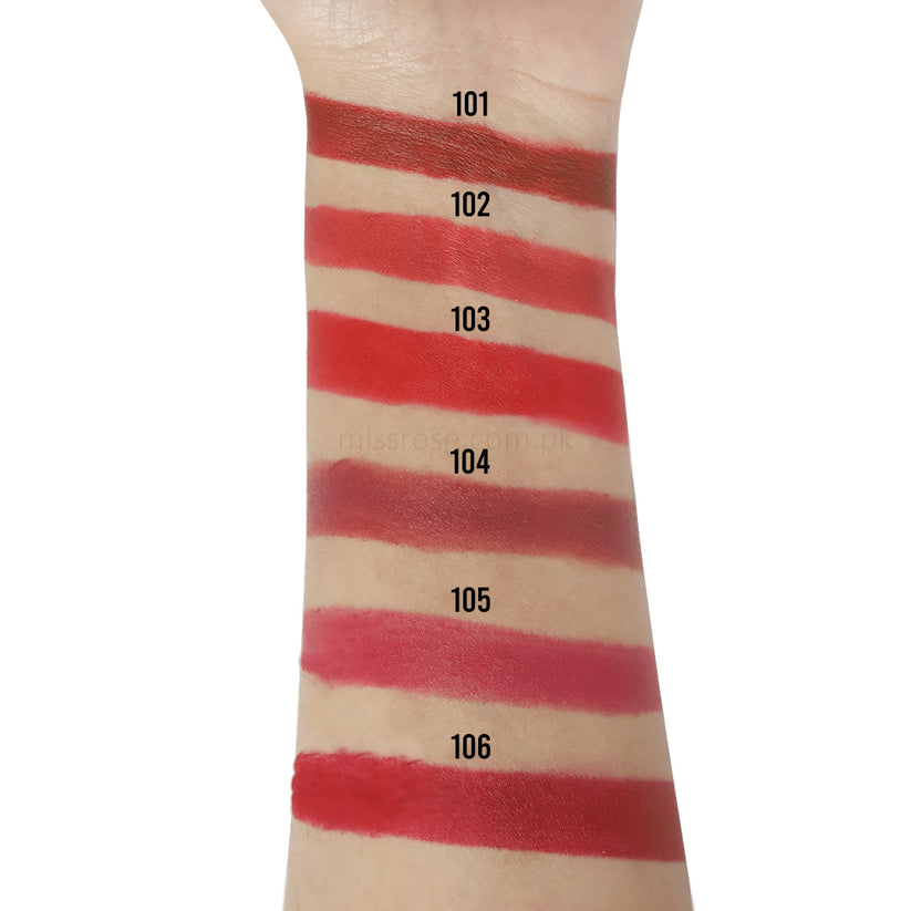Miss Rose Infinite Stripes Matte Lipstick - Long-lasting Miss Rose Matte Lipstick for Vibrant Color - MAT Beauty