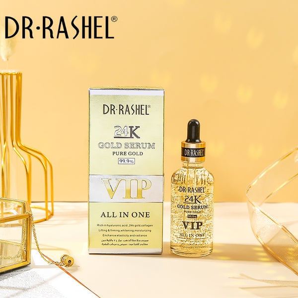 Dr Rashel Gold Serum 99.9% Pure Gold All In One - 50ml for Radiant Skin - MAT Beauty