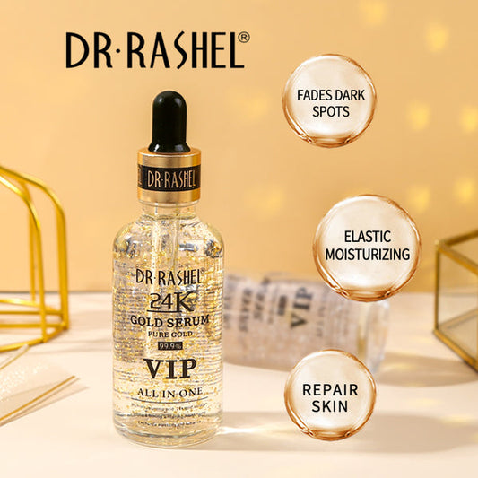 Dr Rashel Gold Serum 99.9% Pure Gold All In One - 50ml for Radiant Skin - MAT Beauty