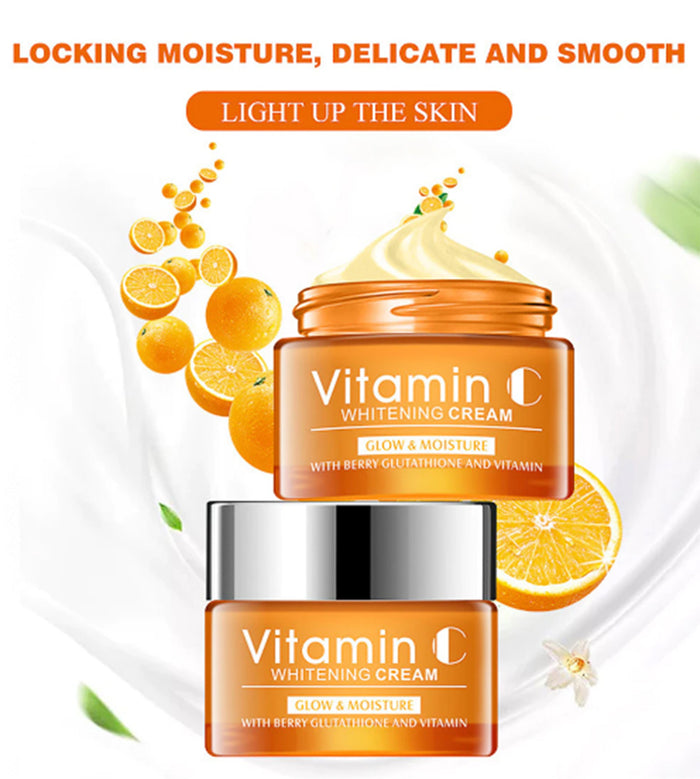 DISAAR Vitamin C Facial Skin Care Kit - Pack of 3 Anti-Wrinkle Aging Serums Cream & Face Mask - MAT Beauty