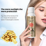 Disaar 24K SPF60 Tinted Sunscreen Spray 160ml - Anti-UV, Long-lasting, Sweatproof Protection - MAT Beauty