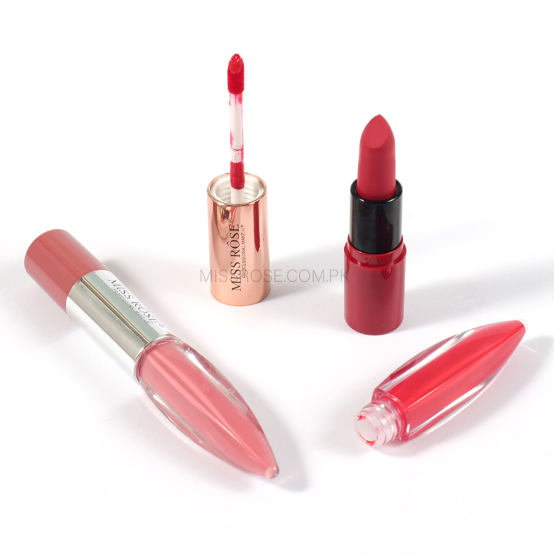 Miss Rose Dual-Ended Matte Lipstick & Lip Gloss for All-Day Wear - MAT Beauty
