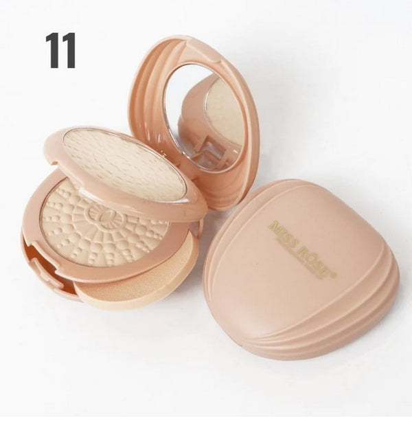 Miss Rose Compact Powder for Flawless Finish - 2 in 1 Formula - MAT Beauty
