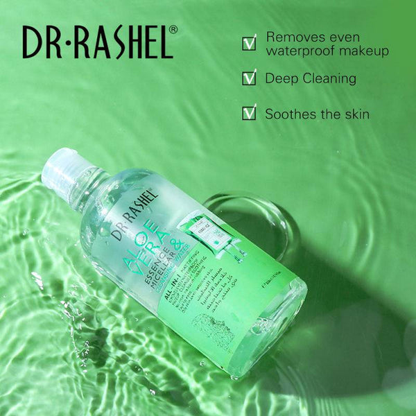 Dr Rashel Aloe Vera Cleansing Water - 300ml Micellar Essence for Gentle Skin Care - MAT Beauty