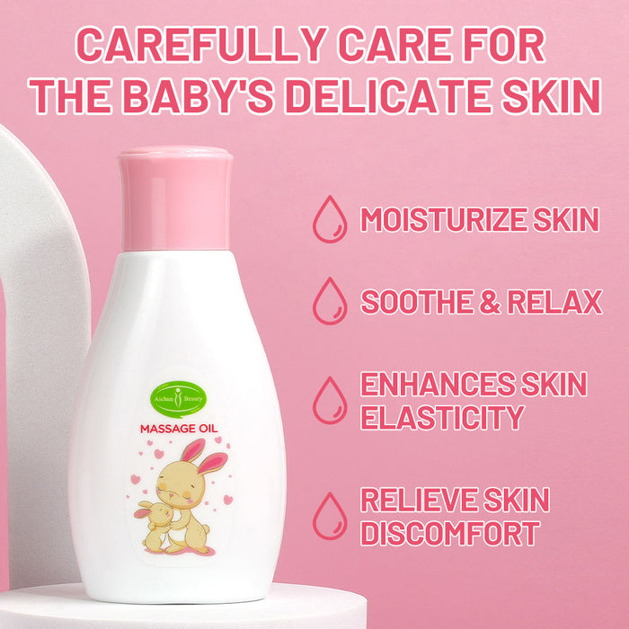 Aichun Beauty Baby Massage Oil - Vitamin E Extract Skin Moisturizing and Soothing Oil for Babies Skin Care - MAT Beauty