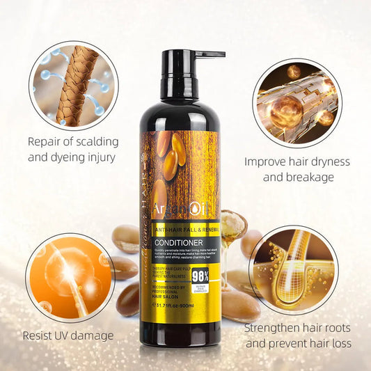 Argan Oil Conditioner - Nutrition Moisturizing & Smooth Conditioner 900ml - MAT Beauty