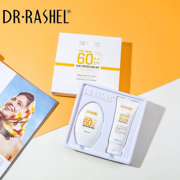 DR RASHEL Sun Protection Kit - Pack of 2 Hydrating and Anti-aging Products - MAT Beauty