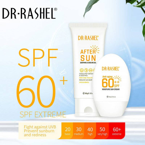 DR RASHEL Sun Protection Kit - Pack of 2 Hydrating and Anti-aging Products - MAT Beauty