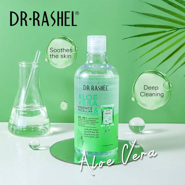 Dr Rashel Aloe Vera Cleansing Water - 300ml Micellar Essence for Gentle Skin Care - MAT Beauty