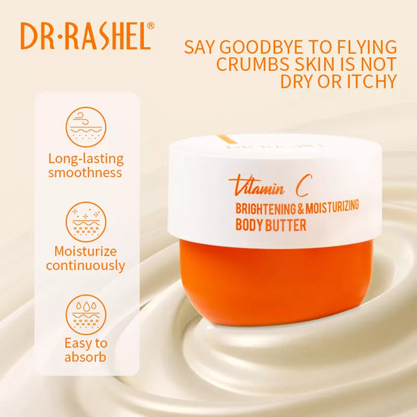 Dr Rashel Vitamin C Body Butter for Brightening and Moisturizing Skin - MAT Beauty